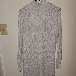 Sweater dress with side zippers